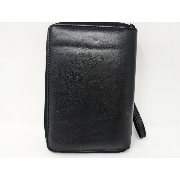 Vintage 90s Y2K Philippe Amiel Black Personal Organizer Planner Wallet - Picture 2 of 15